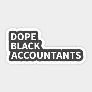 DOPE BLACK ACCOUNTANT Sticker